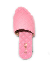 Load image into Gallery viewer, Pink Quilted Slide Sandal
